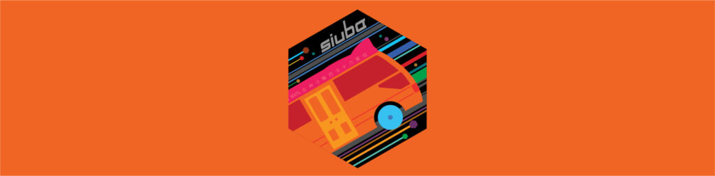 siuba hex on bright orange background