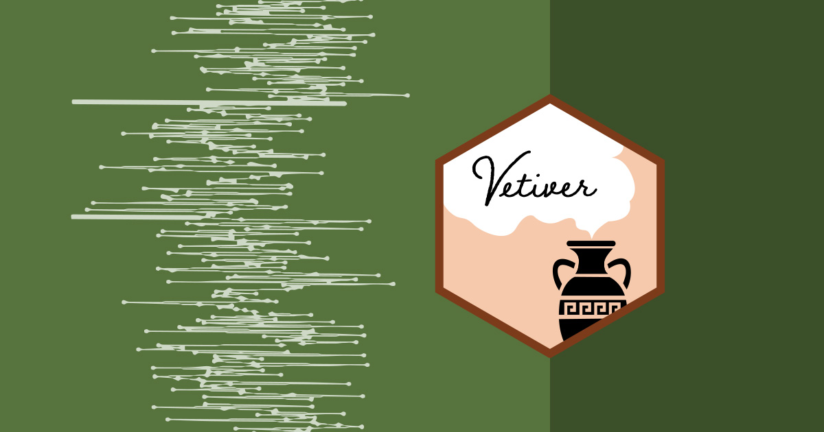 Vetiver hex sticker