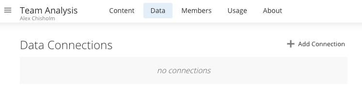 Selected Data tab in a Posit Cloud space.